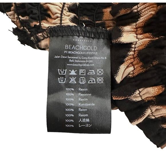 BEACHGOLD Joan Puff Sleeve‎ Crop Top NWT Sz S - Picture 4 of 4